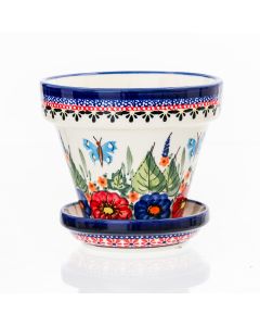 Blumentopf mit Untersetzer kleine