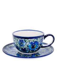  Tasse mit Untertasse Lotus Blume (V0,2L)