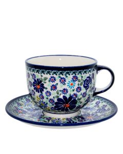  Tasse mit Untertasse Jumbo (V0,5L)