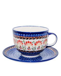  Tasse mit Untertasse Jumbo (V0,5L)