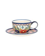  Tasse mit Untertasse Lotus Blume (V0,2L)
