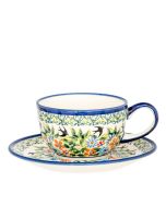  Tasse mit Untertasse Lotus Blume (V0,2L)
